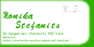 monika stefanits business card